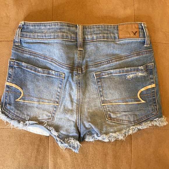 NWOT Cute high rise light blue AE shorts - Picture 6 of 6